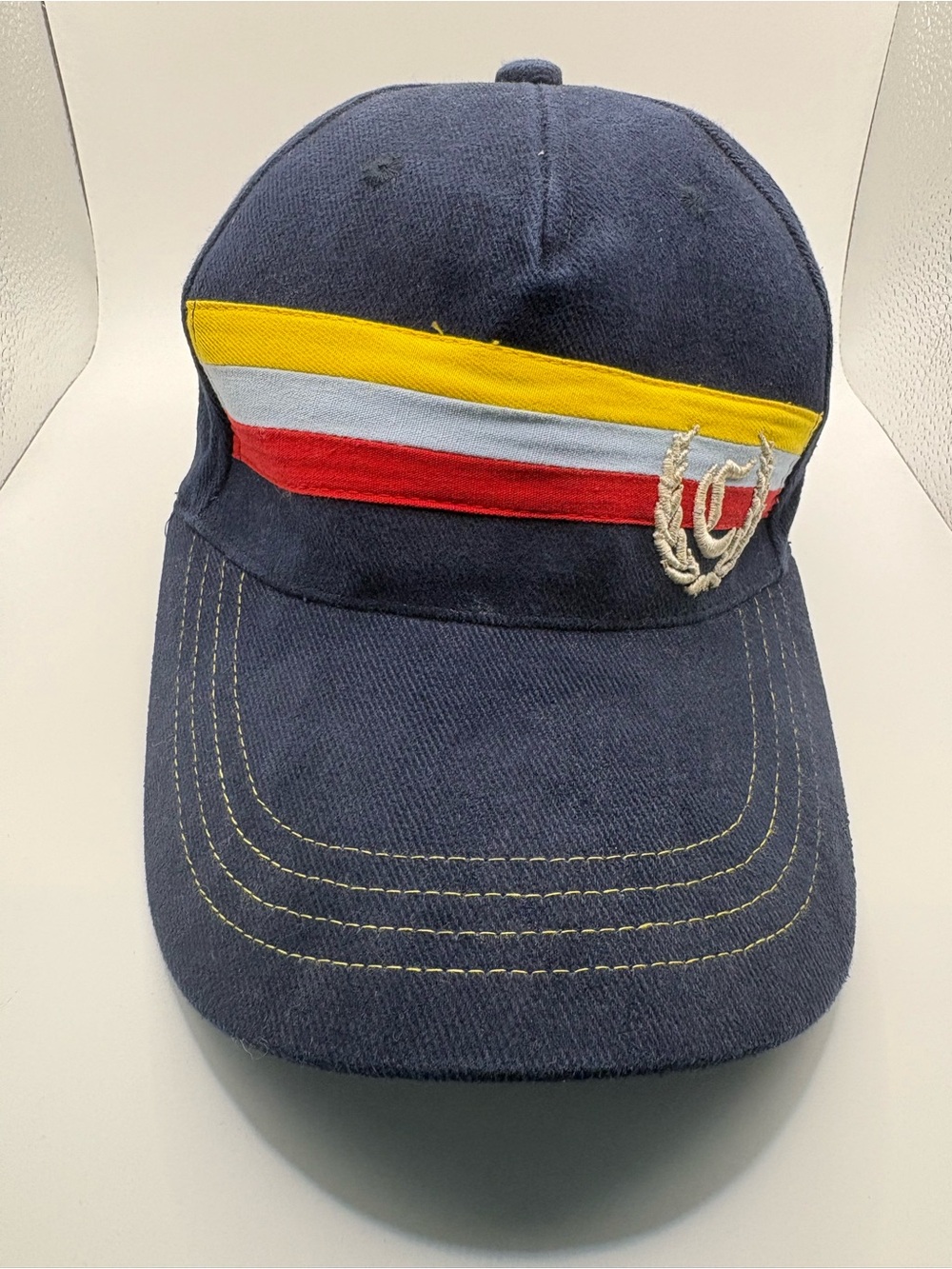 Vintage Chargers Outfitters Navy Striped Adjustable Strapback Hat